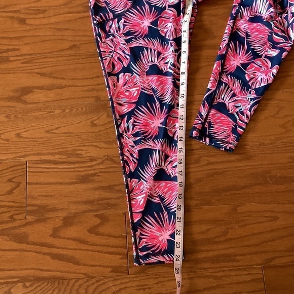Simply Southern Yoga Legging Paradise Navy Palm Size Small NWT New With Tags - Picture 11 of 11